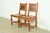 Early Romweber Antique English Jacobean Carved Oak and Burl Wood Side Chairs or Dining Chairs, Pair For Sale - Image 14 of 14