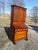 1850s Antique 2 Piece Cherry Curly Maple Slant Front Secretary Desk With Bookcase Top For Sale - Image 13 of 18