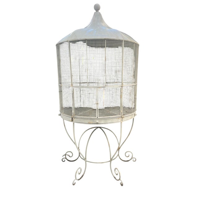 2000 - 2009 Vintage Monumental French Chateau-Style Birdcage For Sale - Image 5 of 11