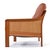 Niels Eilersen Danish Modern Teak Sofa With Caned Sides Restored in New Leather For Sale - Image 4 of 16
