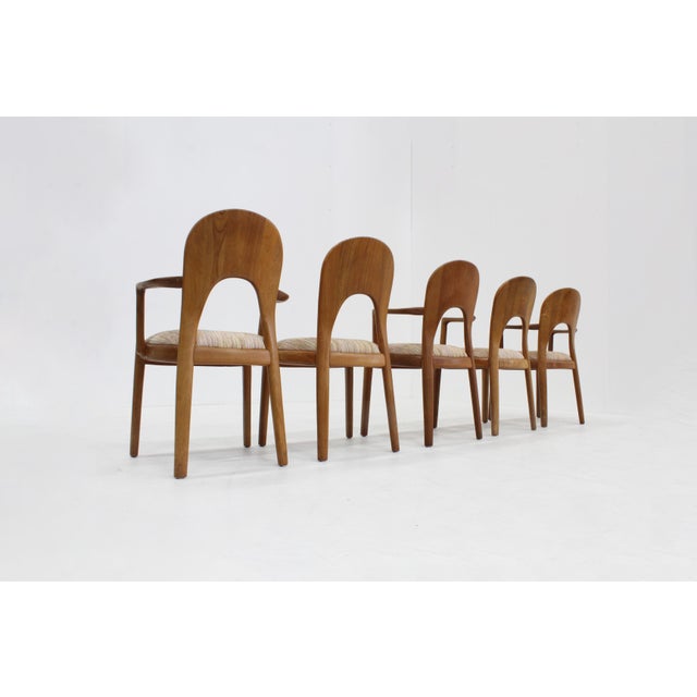 Mid-Century Modern Vintage Danish Dining Chairs by Niels Koefoed for Koefoeds Hornslet, 1960s, Set of 5 For Sale - Image 3 of 8