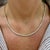 Gold 10k Yellow Gold 8.42ct Round Diamond 4 Prongs Chain Tennis Necklace For Sale - Image 8 of 8