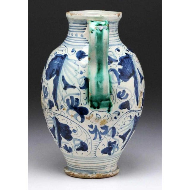 Italian 18th C. Majolica Wet Drug or Syrup Jar For Sale - Image 4 of 10