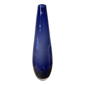 Cobalt Blue Art Glass Vase