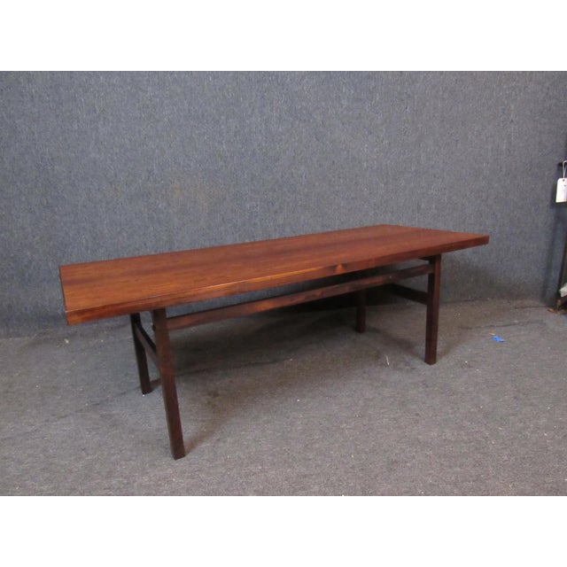 Mid-Century Danish Rosewood Coffee Table For Sale - Image 4 of 11