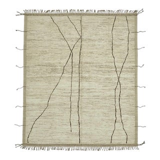 Modern Beige Tribal Rug For Sale