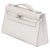 2000 - 2009 Hermès Kelly Pochette Rose Dragée Swift Palladium Hardware 2007 For Sale - Image 5 of 9