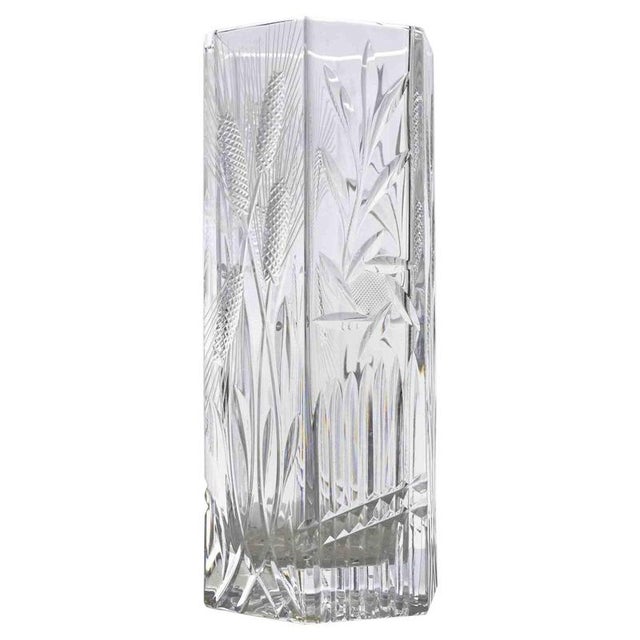 Crystal Vase, Italy, 1970s For Sale - Image 6 of 6