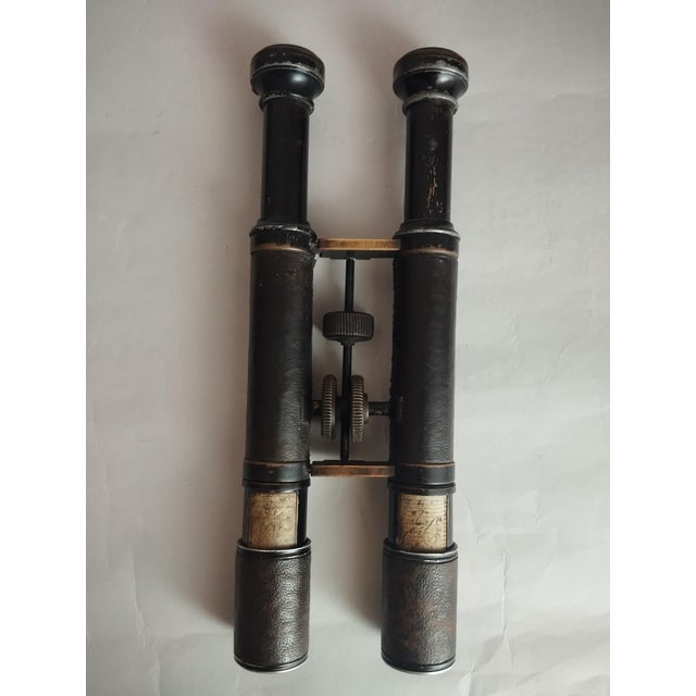 Industrial N.1853 Military Binoculars with Rangefinder from Moreau Teigne, Paris, 1860 For Sale - Image 3 of 18