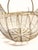 Metal Vintage Wire Folk Art Rooster Egg Basket For Sale - Image 7 of 9
