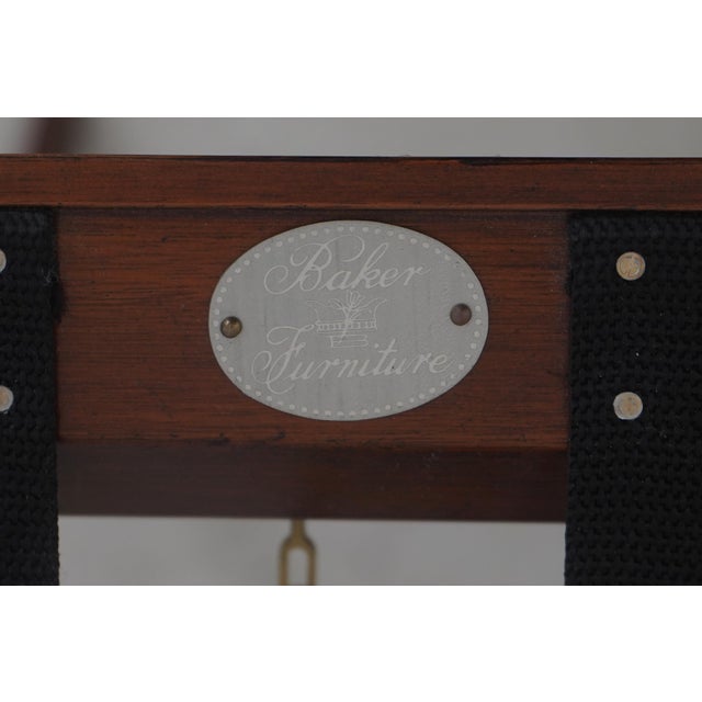 Baker Mahogany Chippendale Style Butlers Tray Table For Sale - Image 15 of 15