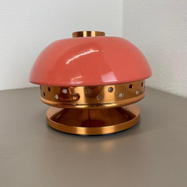 Pink Spot Ceiling Light Flush Mount by Gio Ponti for Stilnovo, Italy, 1950s, Set of 2 For Sale - Image 11 of 18