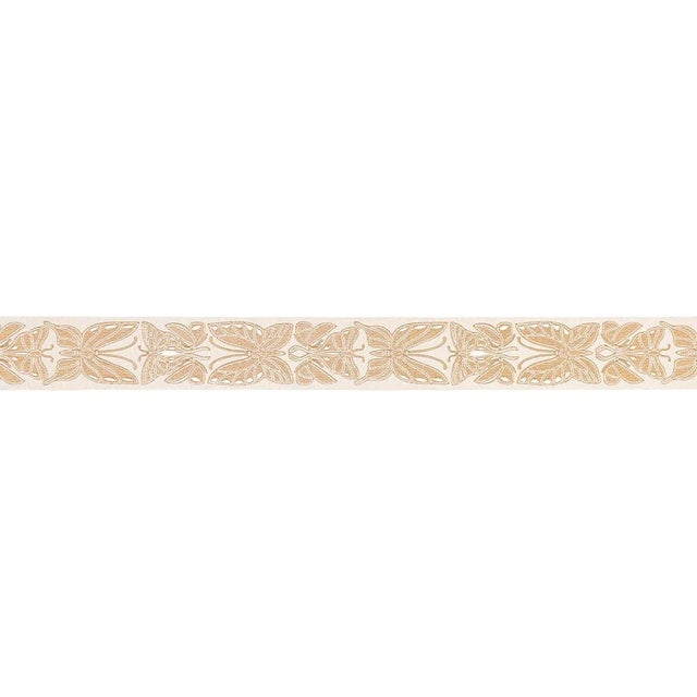 With its stylized butterfly motif delicately stitched in fine metallic thread, Metamorphosis Tape adds an exotic, eye-...