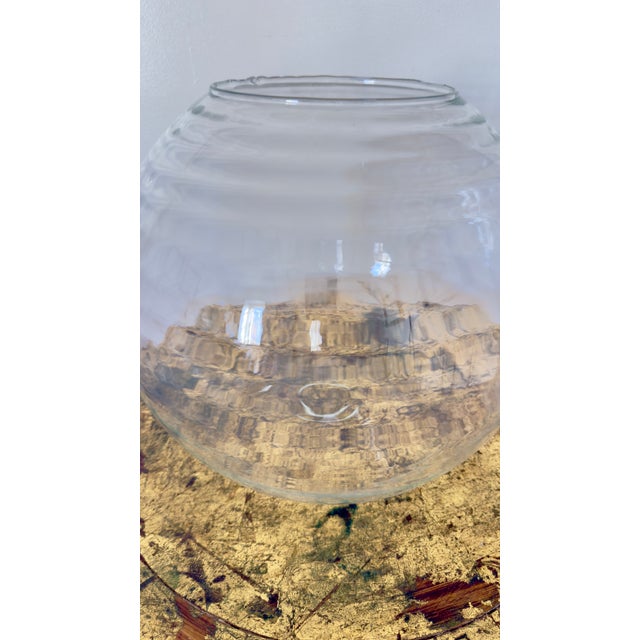 Early Mid-Century Large Blown Glass Spherical Vase For Sale In New York - Image 6 of 9