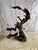 Monumental Bronze Sculpture of Native Warrior and Eagles, Dynamic Art For Sale - Image 4 of 14