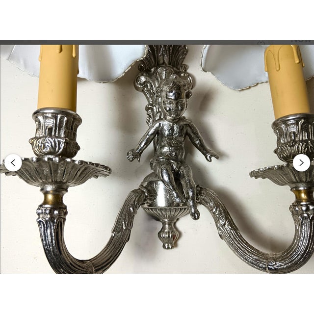Wall Lights in Silvered Bronze, 1960s, Set of 2 For Sale - Image 11 of 17