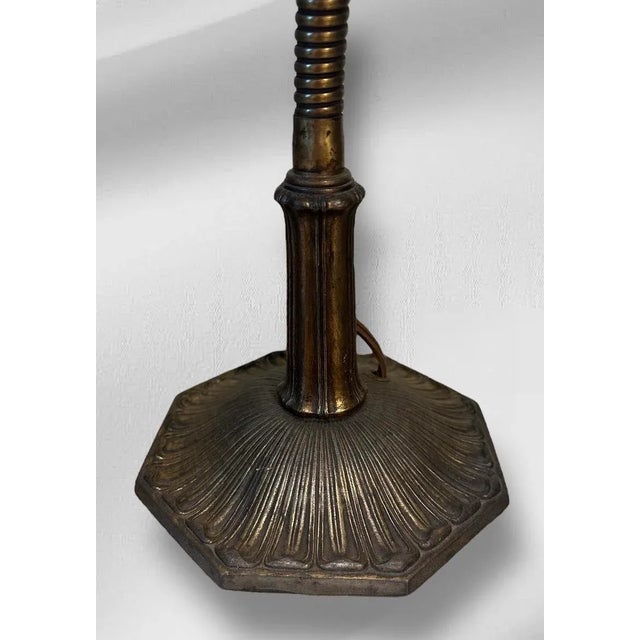 Metal 1920s Round Metal Shade Desk Lamp For Sale - Image 7 of 7