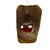 Orange Vintage Guatemalan Hand-Carved and Painted Folk Art Animal Mask For Sale - Image 8 of 9