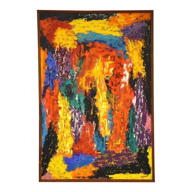 Mid Century Abstract Painting For Sale