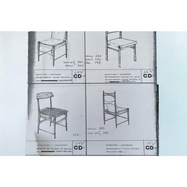 Pair of “Lucio Costa” Chairs in Rosewood & Caning, Sergio Rodrigues, 1956 For Sale - Image 10 of 11