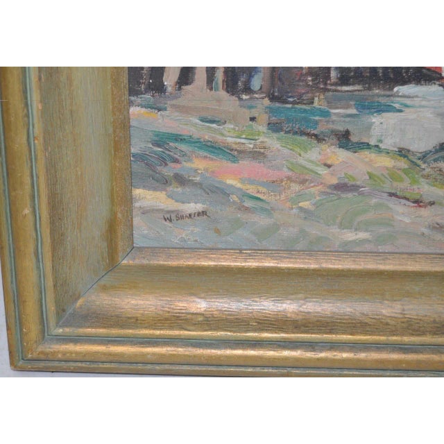 Impressionist Winifred Lucy Shaffer Original Oil Painting C.1950s For Sale - Image 3 of 9