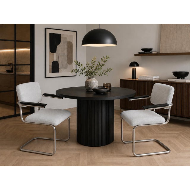 Dutch chairs in the functionalist style, model 201 by Gispen, fully restored, Bauhaus design I have official proof of...
