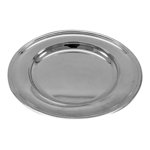 1960 Vintage Mappin & Webb Silver Round Platter, Plain Mount