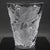Lalique Vintage 1950s Lalique Ispahan Clear & Frosted Crystal Vase With Roses in Relief For Sale - Image 4 of 8