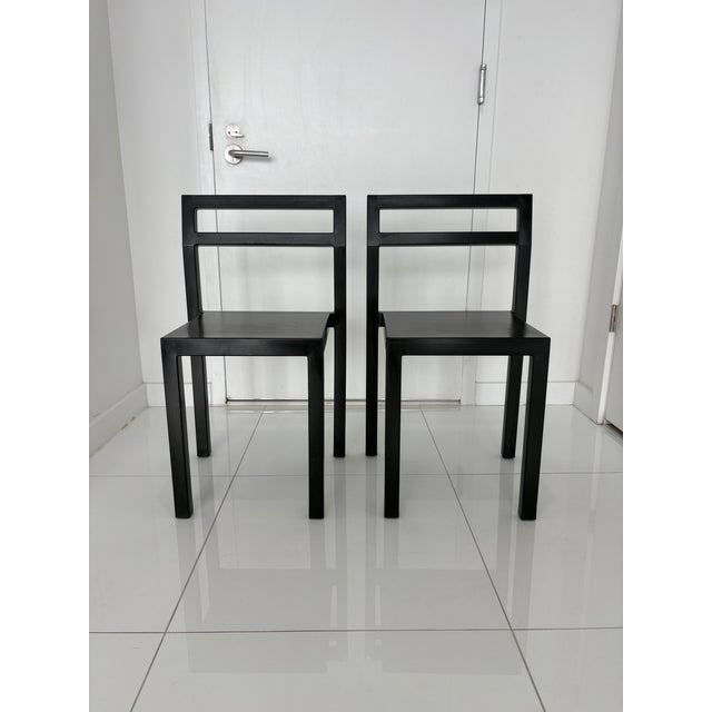 Metal Boris Berlin and Poul Christiansen’s Non Chairs X Komplot Design | 2000 | Set of 2 | Black For Sale - Image 7 of 12