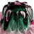 Murano Style Sommerso Art Glass Ruffled Centerpiece Bowl Pink Green 20" For Sale - Image 15 of 17