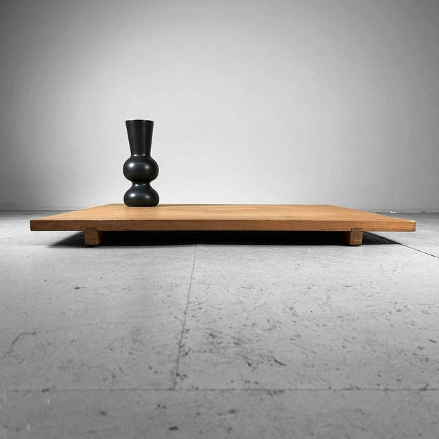 1990s Large Japanese Low Cutting Board Table, 1990s For Sale - Image 5 of 14