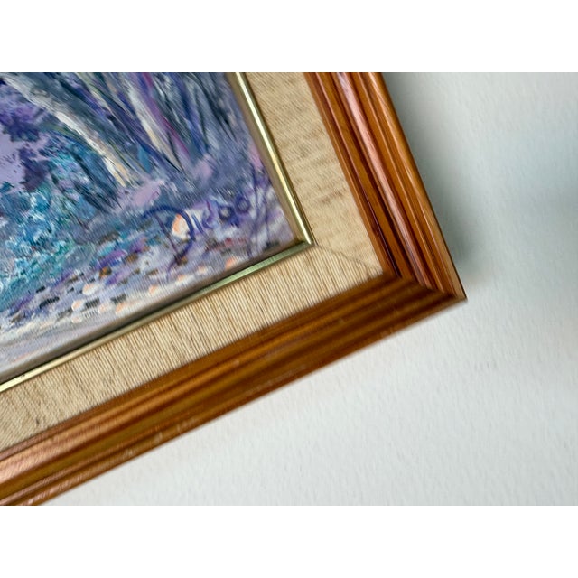 Vintage Diego Da Costa Gomez A. “Camino” Impressionist Landscape Oil Paint on Canvas For Sale - Image 9 of 10