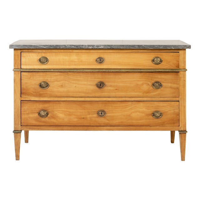 Antique French Cherrywood Commode, 1700s For Sale