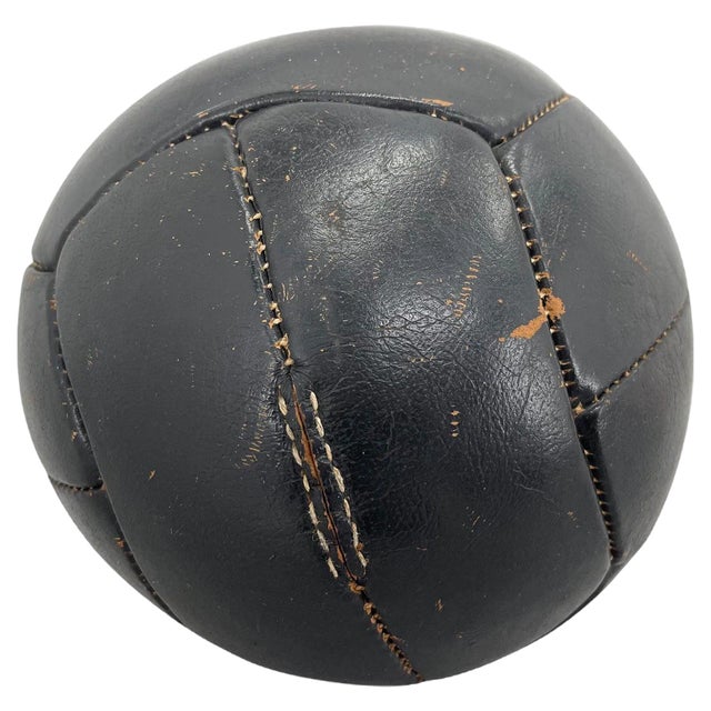 Vintage Leather Training Ball, 1930s For Sale