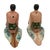 Mid-Century Modern Rare 1951 Twin Surfer Ceramic Salt & Pepper Shaker Set by Herman's For Sale - Image 3 of 6