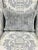 2020s Hickory White Transitional Gray and White Damask Print Wingback Chair 4604-01 For Sale - Image 5 of 8