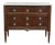 Antique French Louis XVI Mahogany Carrara Marble Top Commode For Sale