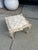 Wood Vintage Faux Bois Wood Stool With Newly Upholstered Seat For Sale - Image 7 of 9
