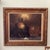 This vintage oil painting on canvas depicts a "City Motif at Dusk" and is signed by the artist. The artwork showcases a...