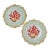 Vintage Zrike Baroque Coastal Shell and Coral Plates by Lisa Levy – Set of 2 For Sale