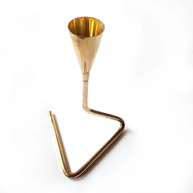 Metal Brass Candleholder by Carl Auböck for Werkstätte Carl Auböck, 1950s For Sale - Image 7 of 10