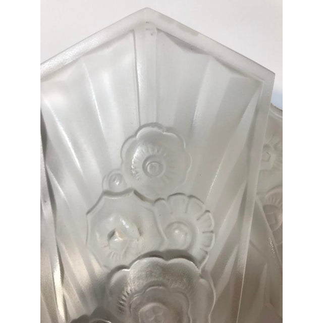 French Art Deco Sconces Signed by J Robert - a Pair For Sale - Image 4 of 9