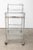 Modern Chrome & Glass 2-Tiered Bar Cart For Sale In New York - Image 6 of 12