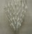 Mid-Century Murano Round Transparent White Color Chandelier For Sale - Image 10 of 11