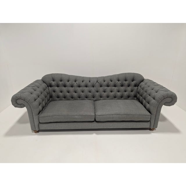 Large Vintage Chesterfield Sofa For Sale - Image 11 of 15