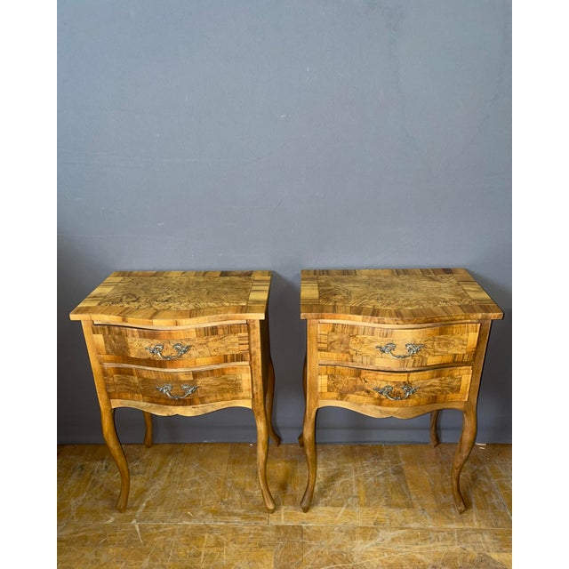 Vintage Italian Bedside Tables, 1920s, Set of 2 For Sale - Image 9 of 9