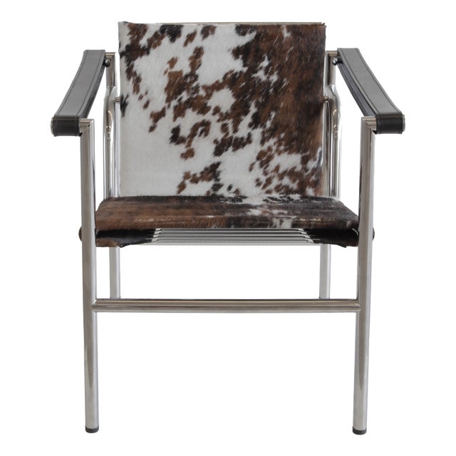 LC1 Armchair by Le Corbusier, P. Jeanneret and C. Perriand for Cassina, 1960s For Sale