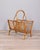 Brown Vintage Bamboo Magazine Rack, Italy, 1960s For Sale - Image 8 of 8