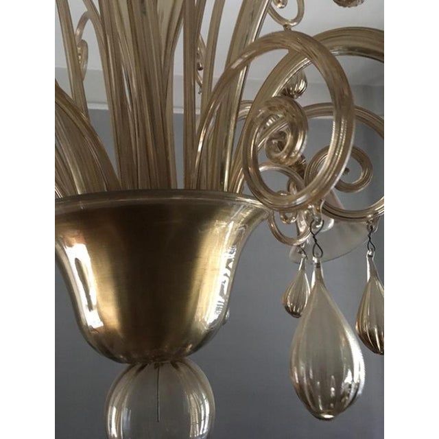 Mid-Century Modern Murano Blown Glass Chandelier, Italy, 1960s For Sale - Image 11 of 18