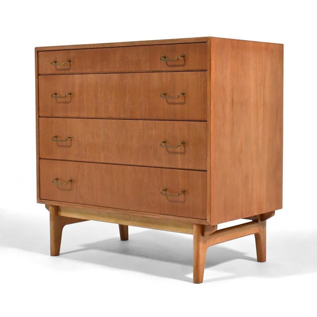 Falster Møbelfabrik Torben Strandgaard Four-Drawer Danish Teak Dresser For Sale - Image 4 of 11